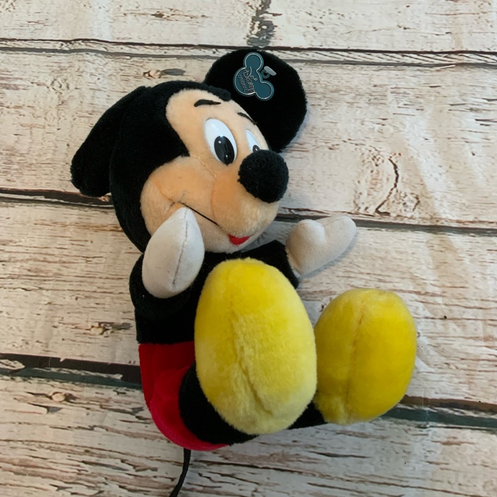Vintage Disney Parks Disney Original Plush Mickey Mouse w/Mickey Ear Tag
